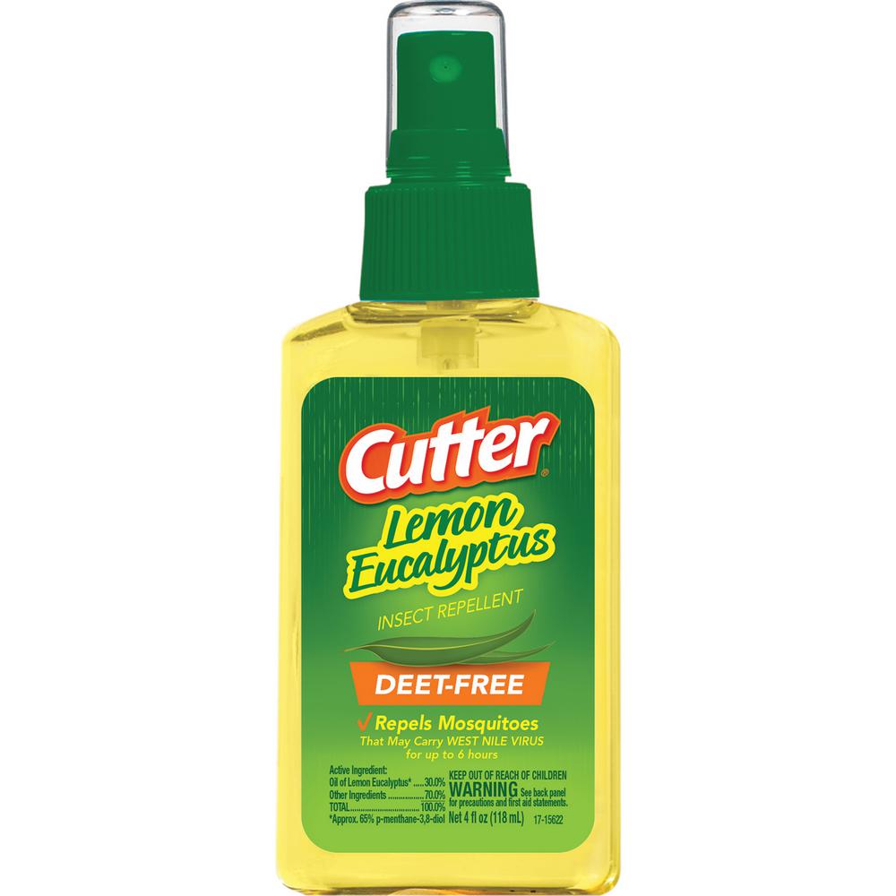 Cutter 4 oz. Lemon Eucalyptus Mosquito and Insect Repellent DEETfree