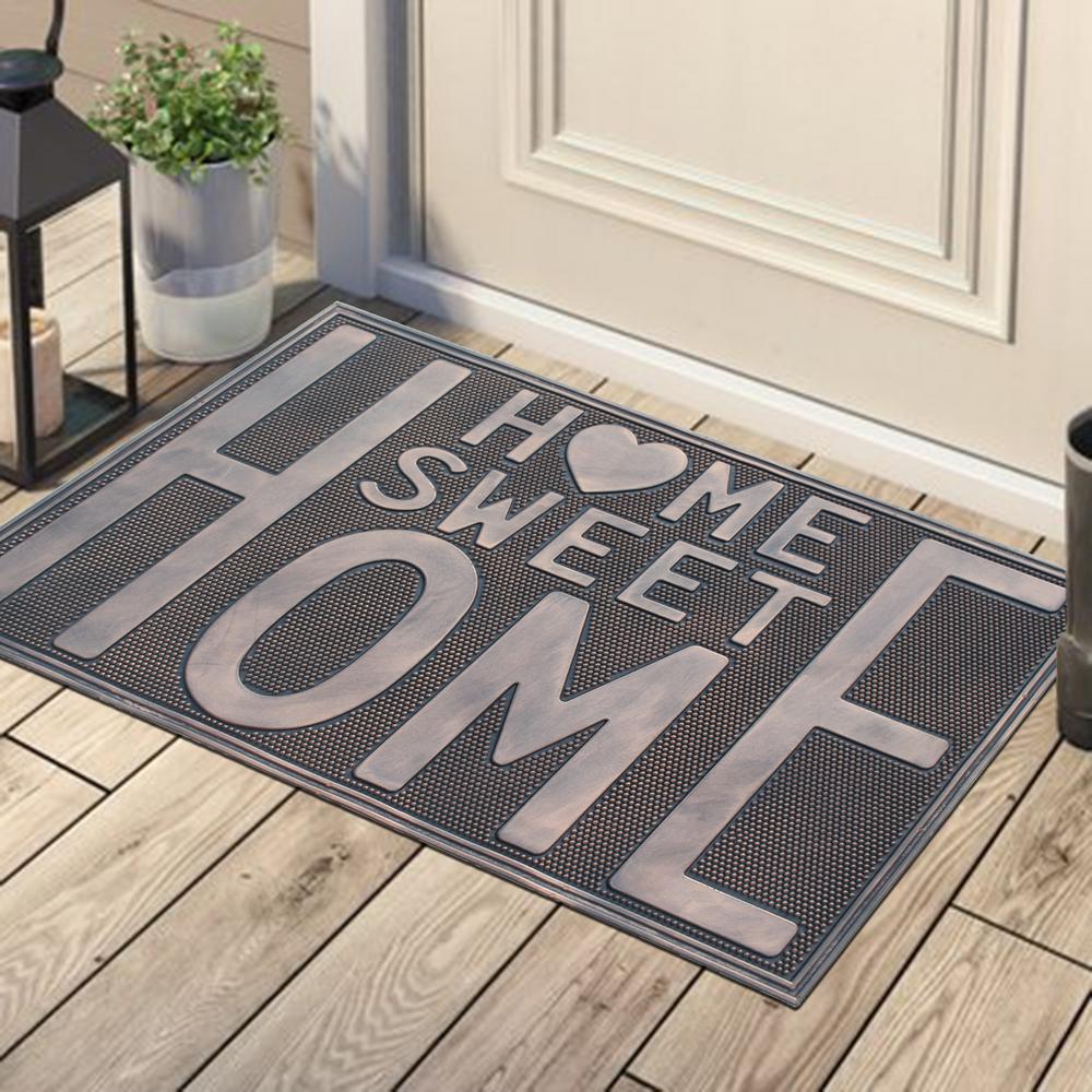 A1 Home Collections Sweet Rubber 18 In X 30 Home Sweet Rubber