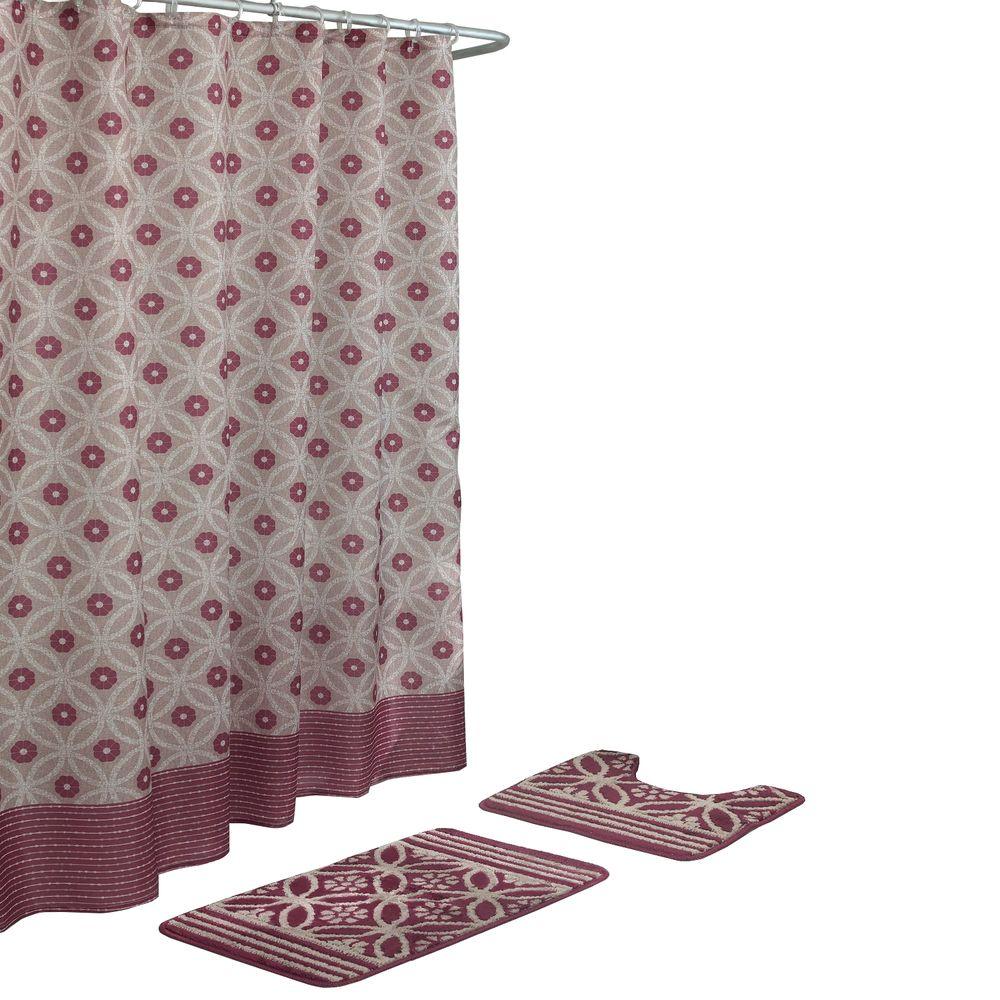 bathroom rugs and shower curtains
