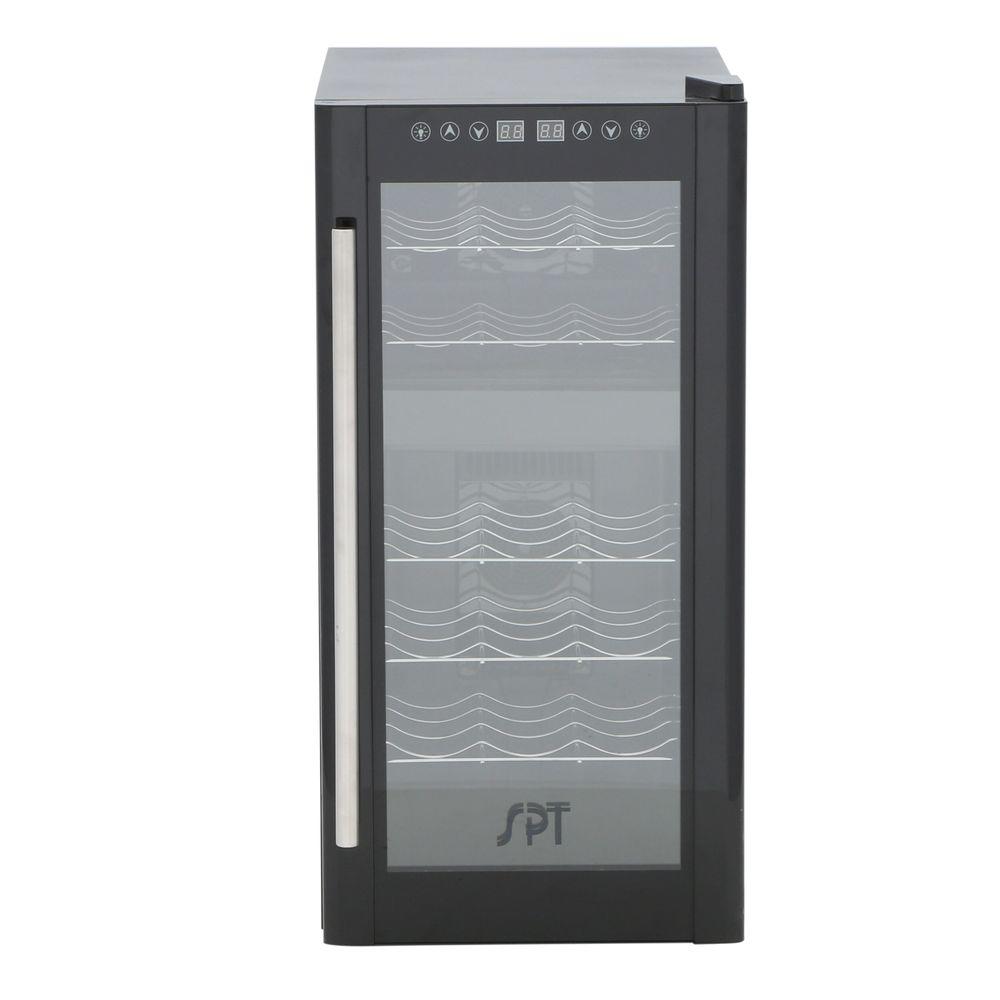 Vinotemp 11.875 in. 21Bottle Dual Zone Thermoelectric Mirrored Wine