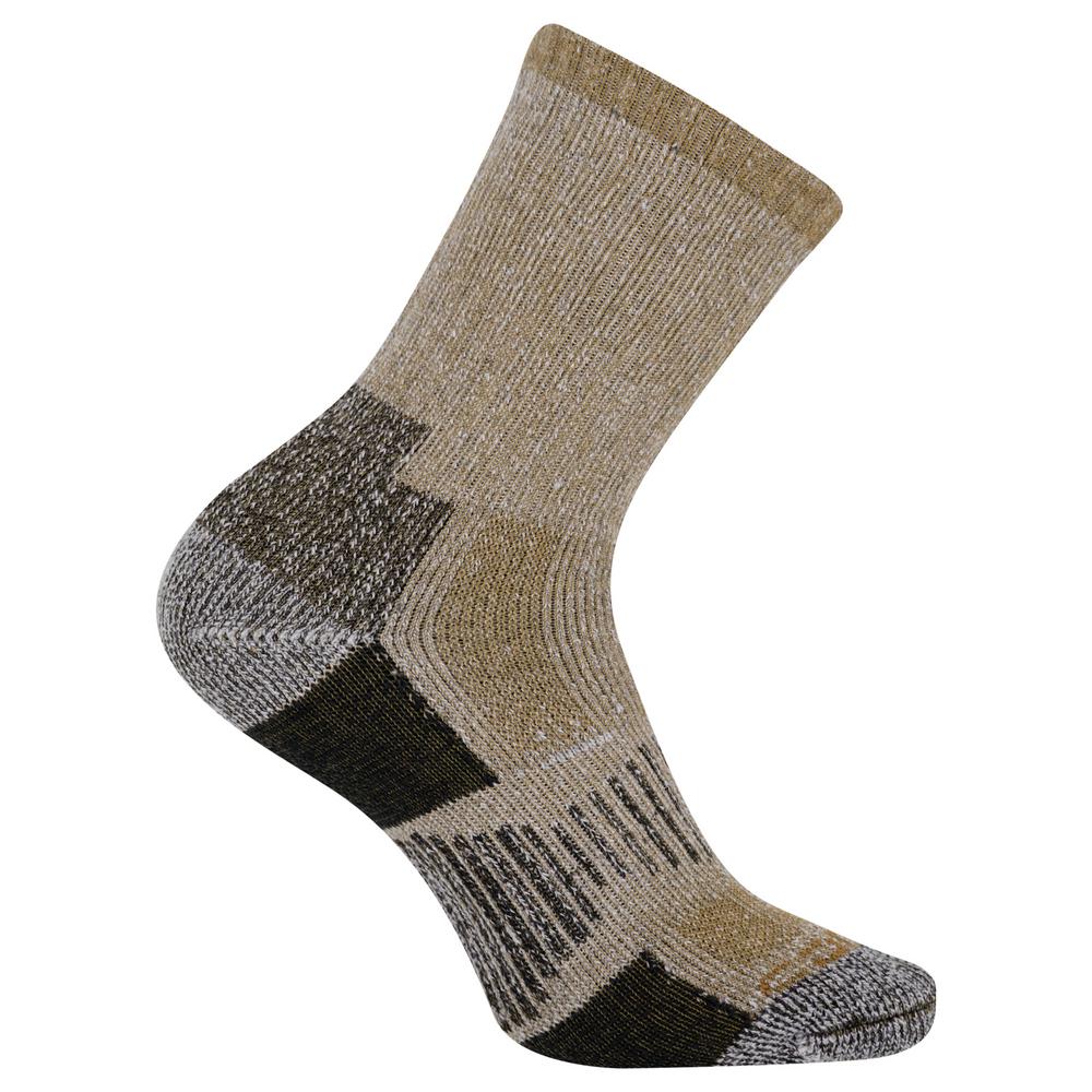 Carhartt Men's 1013 Khaki AllTerrain Crew Sock (2Pack