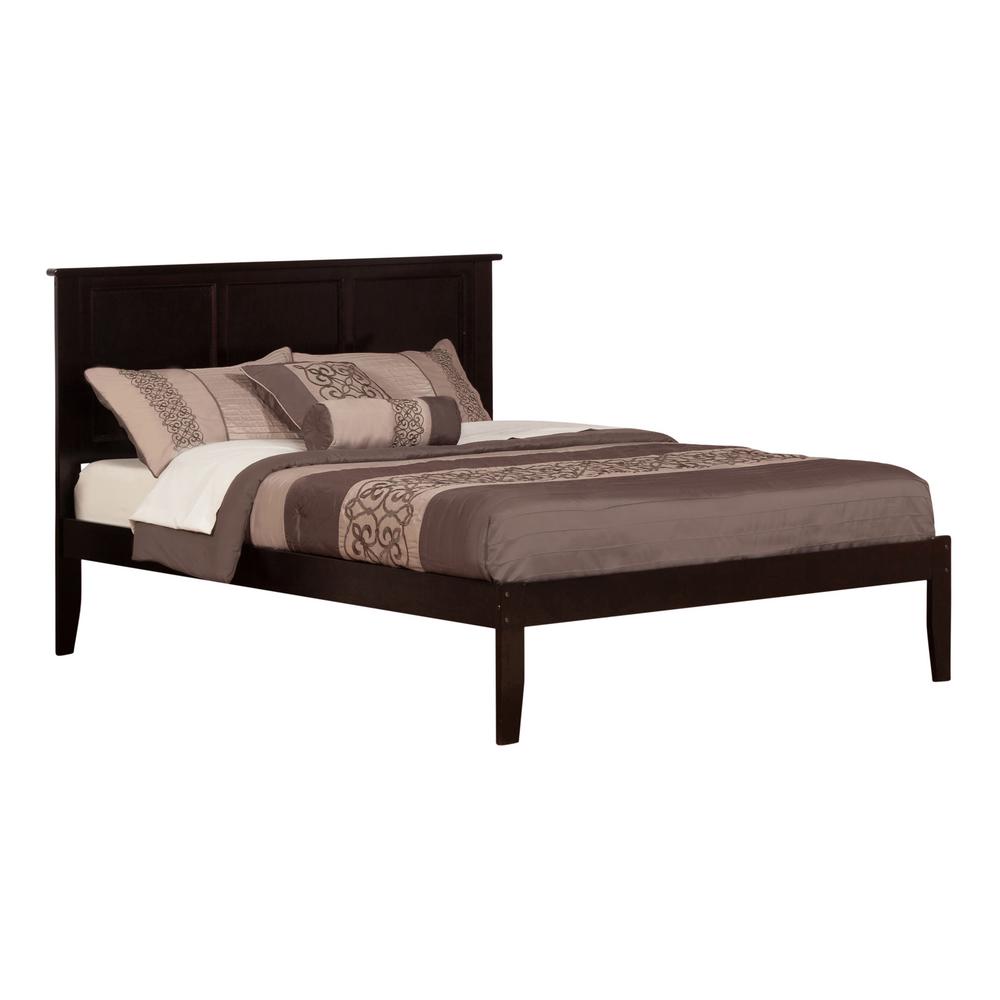 Atlantic Furniture Madison Espresso Queen Platform Bed With Open Atlantic Furniture Madison Espresso Queen Platform Bed With Open Foot Board