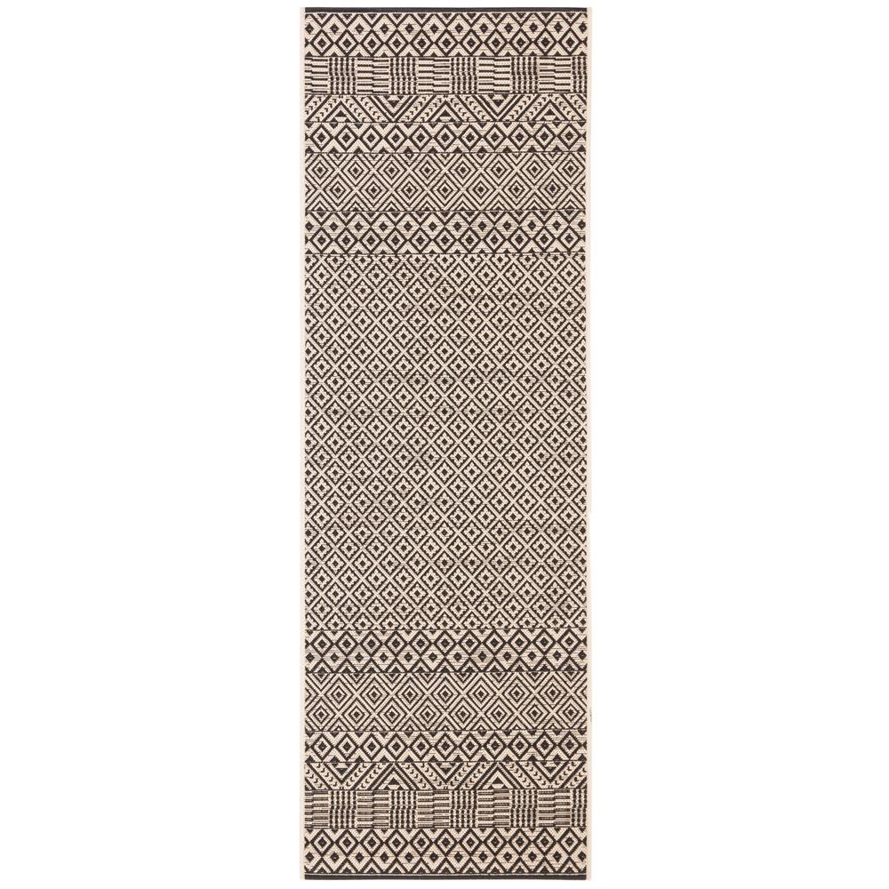 Safavieh Courtyard Beige/Black 2 ft. x 8 ft. Indoor/Outdoor Runner RugCY62352561228 The