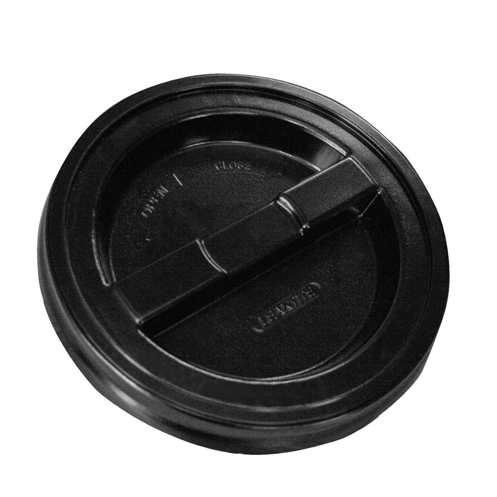 Bucket Companion 5 gal. and 3 gal. Screw Top Bucket Lid in Black