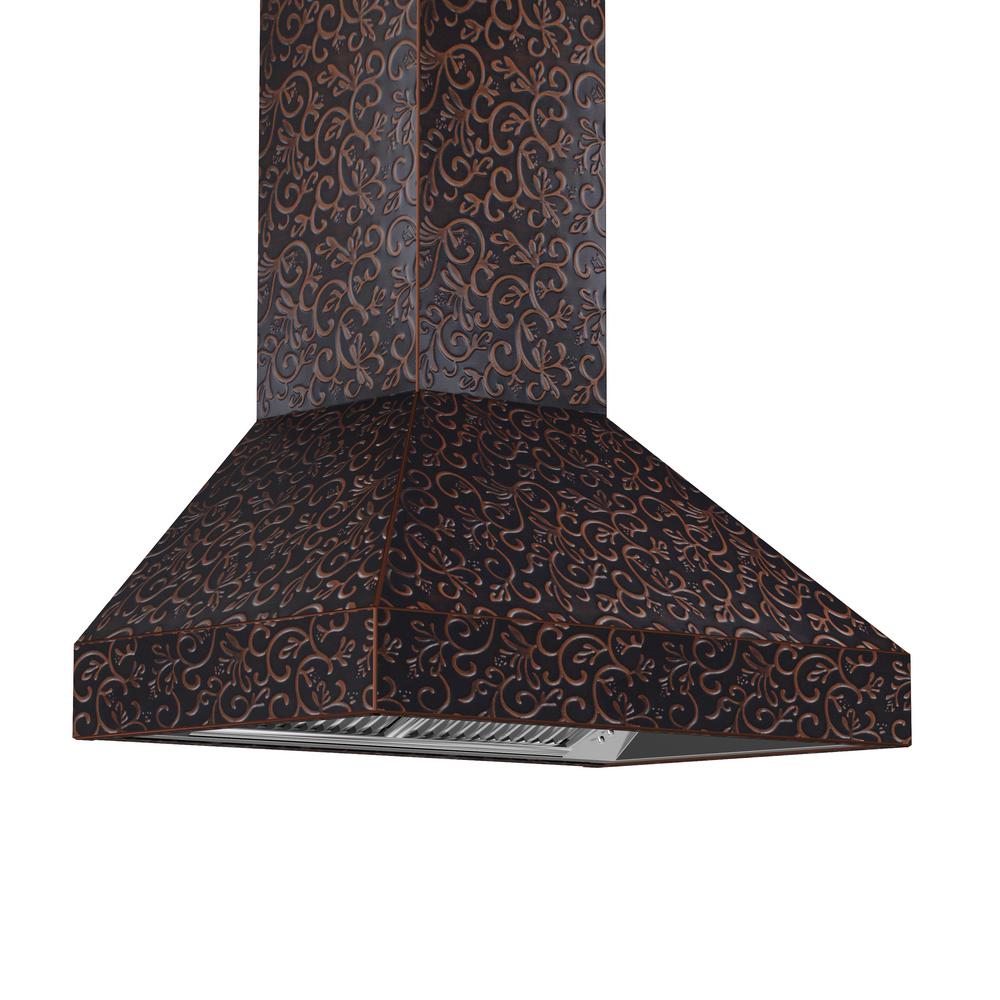 ZLINE Kitchen and Bath ZLINE 30 in. 900 CFM Wall Mount Range Hood in Flower Copper8667F30