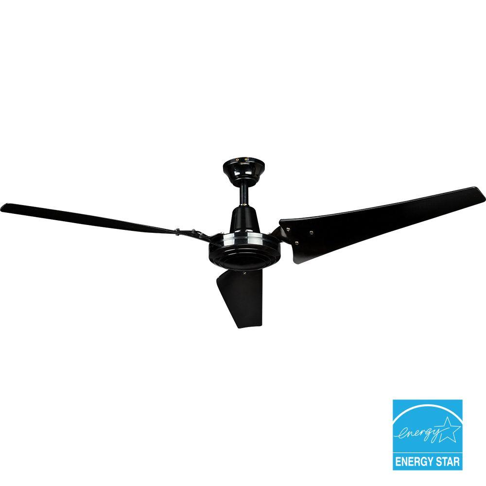 Hampton Bay Industrial 60 In Indoor Brushed Steel Ceiling Fan With Indoor Brushed Steel Ceiling Fan With Wall Control 52869 The Home Depot