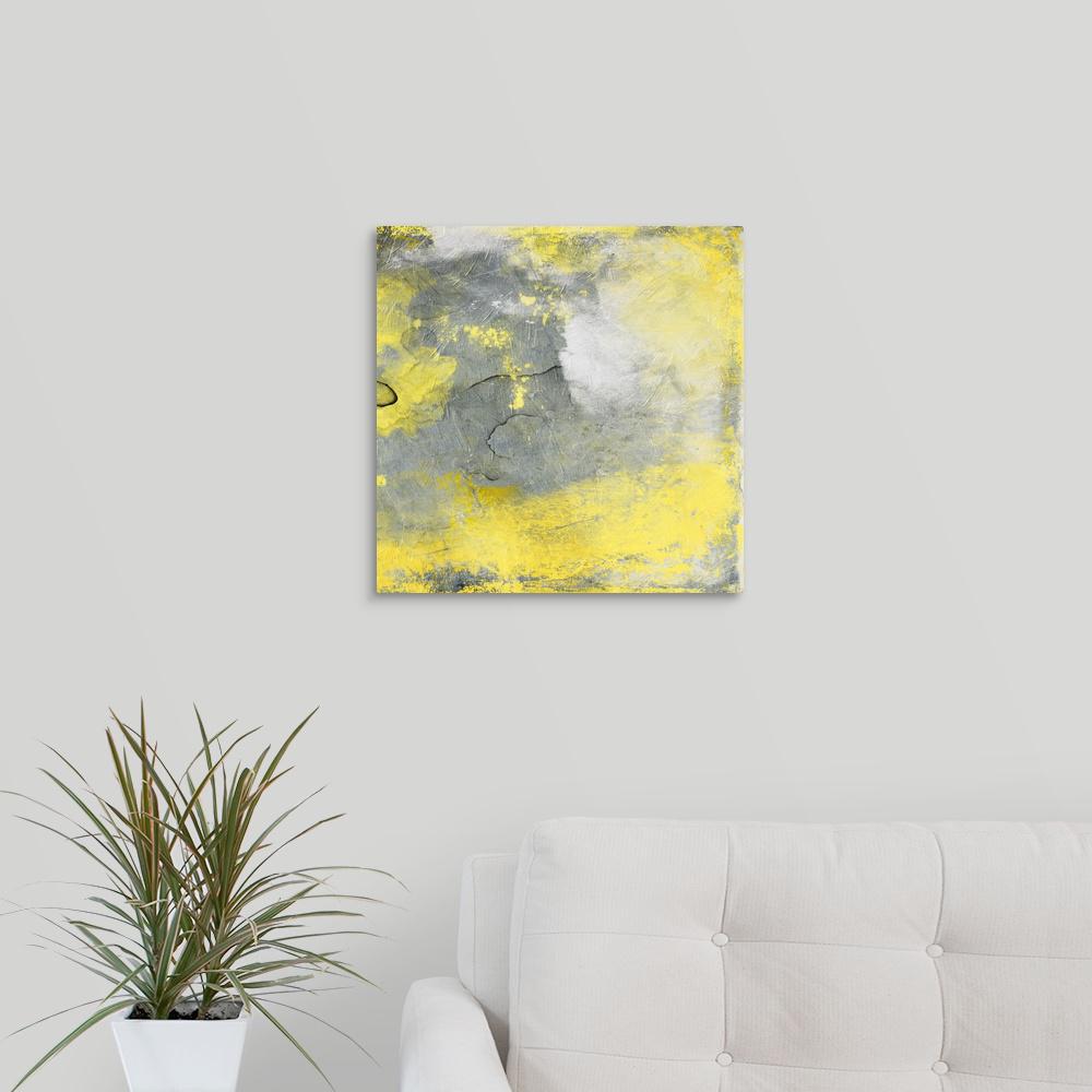 Greatbigcanvas Cosmic Yellow Ii By Jace Grey Canvas Wall Art