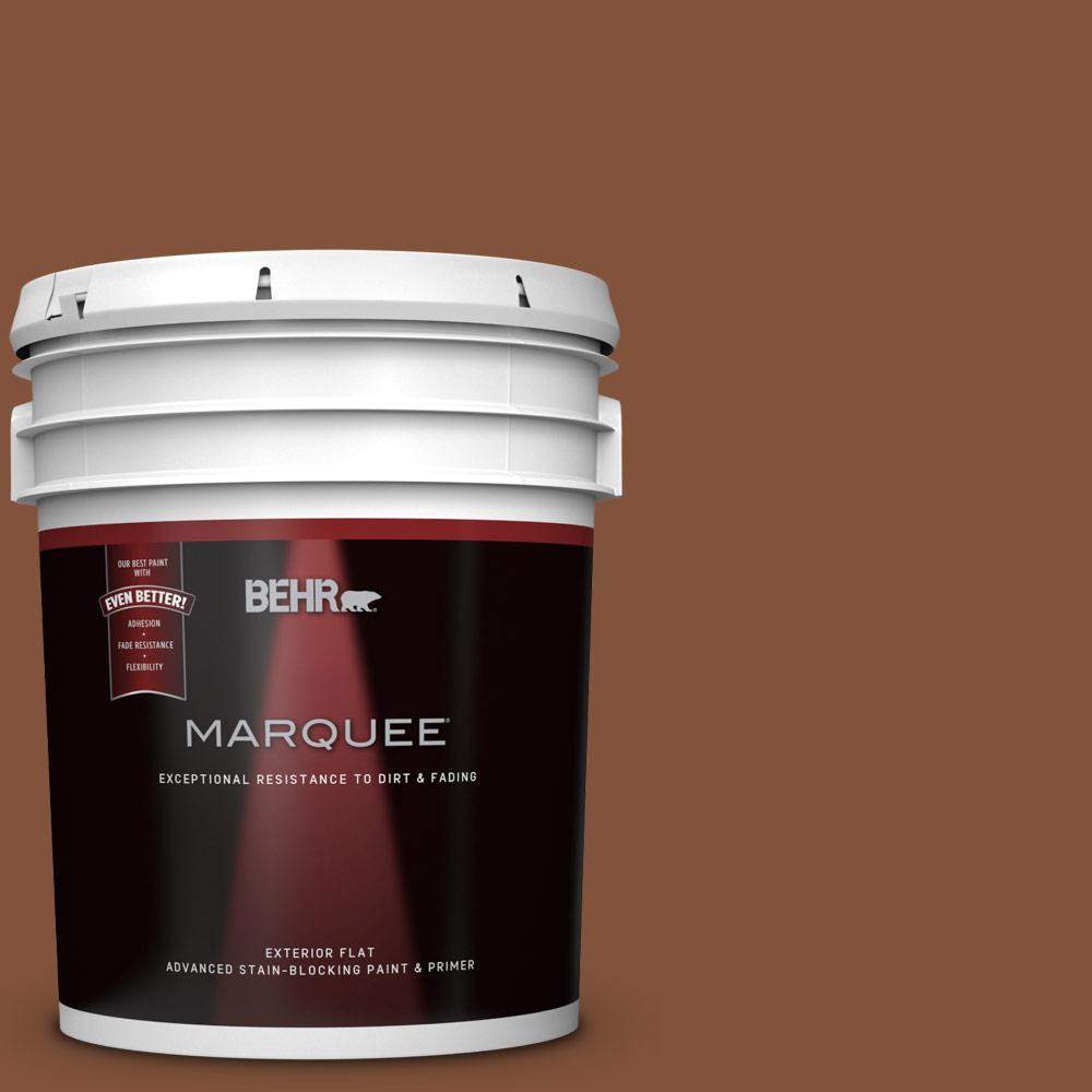 BEHR MARQUEE 5gal. 760B5 Blanket Brown Flat Exterior Paint445405