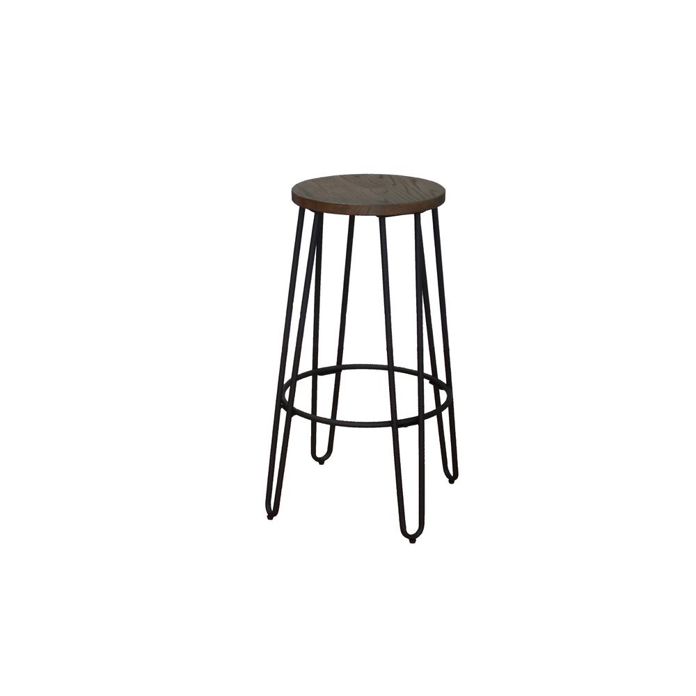 28 94 In Matte Black Bar Stool