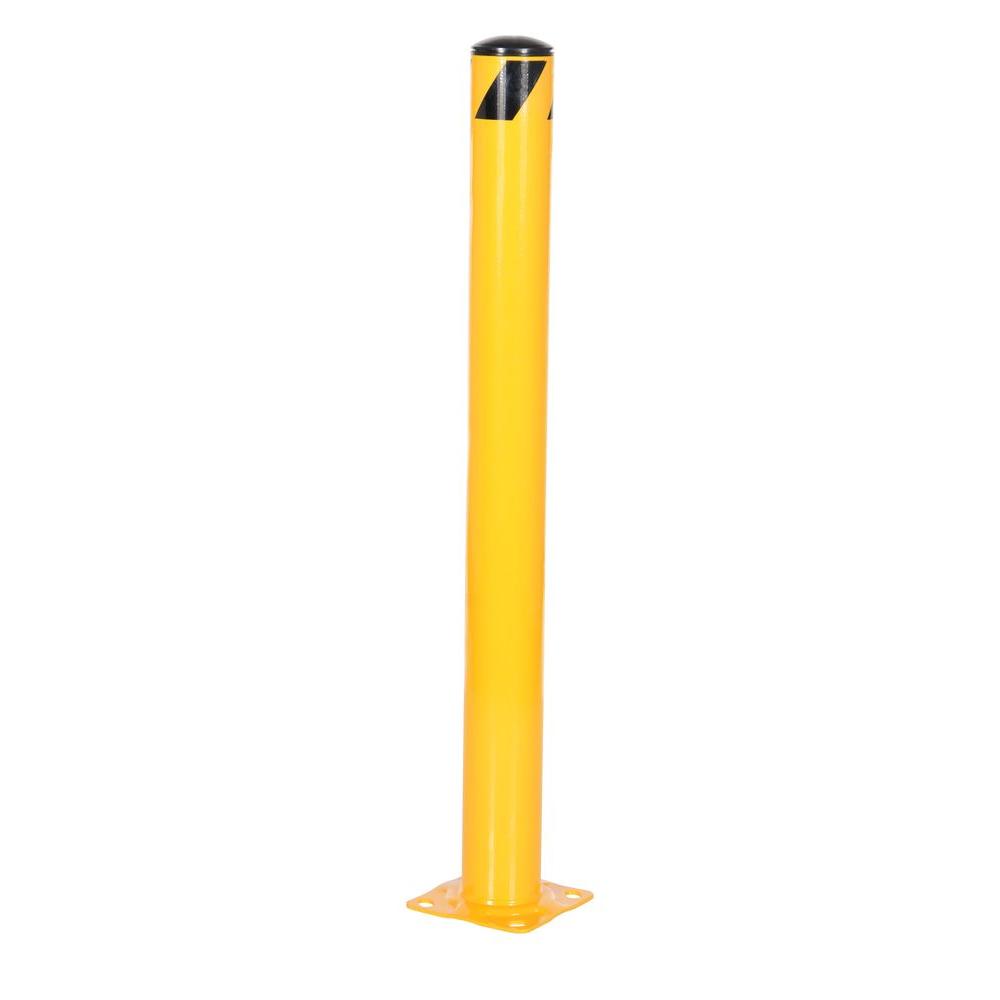 Vestil 48 In. X 4.5 In. Yellow Steel Pipe Safety Bollard-bol-48-4.5 