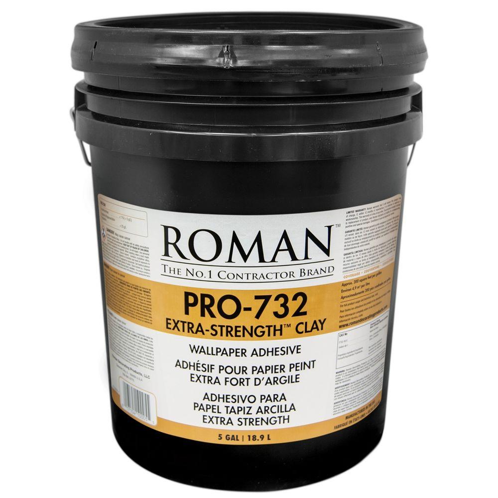 Roman PRO732 5 gal. Extra Strength Wallcovering Adhesive010005 The