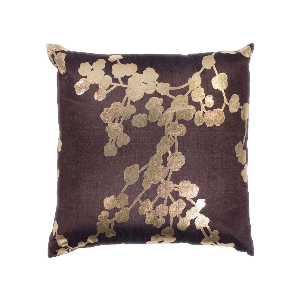 Kas Rugs Barcelona Chocolate Decorative Pillow-PILL29618SQ - The Home Depot