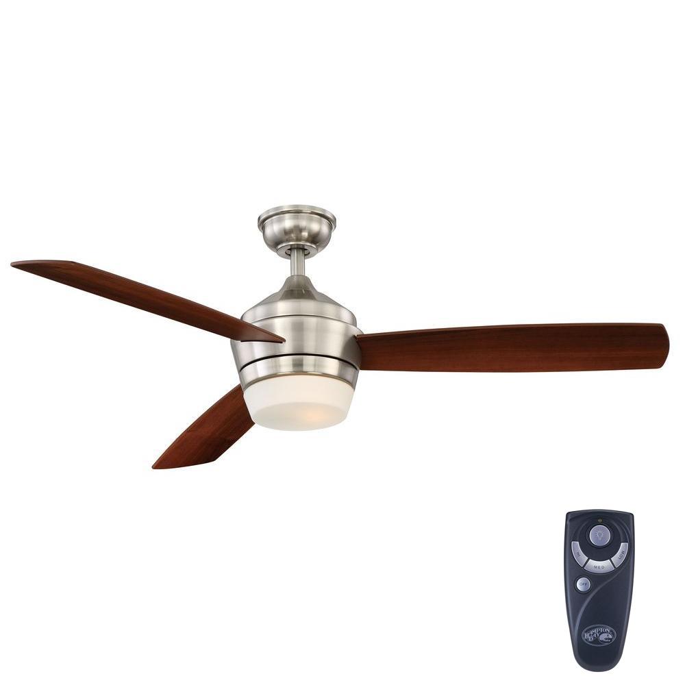 Hampton Bay 52 In Indoor Caffe Patina Ceiling Fan With