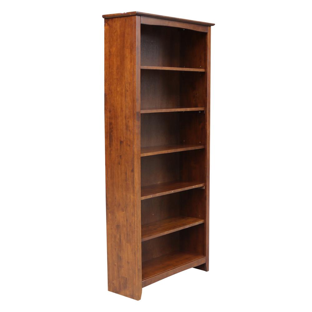 Legare 59 In X 31 5 Shelf Solid Wood Bookcase Grey H Bookcase