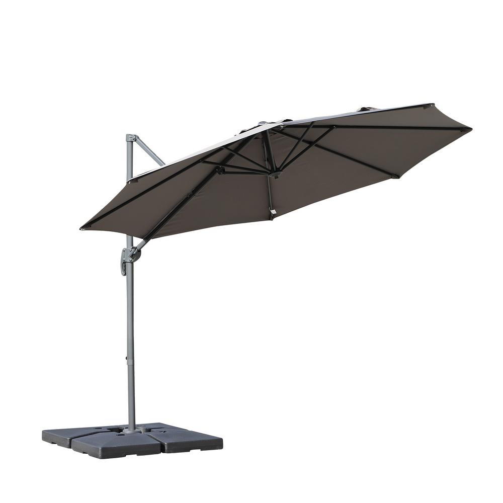 9 5 Ft Cantilever Umbrellas Patio Umbrellas The Home Depot