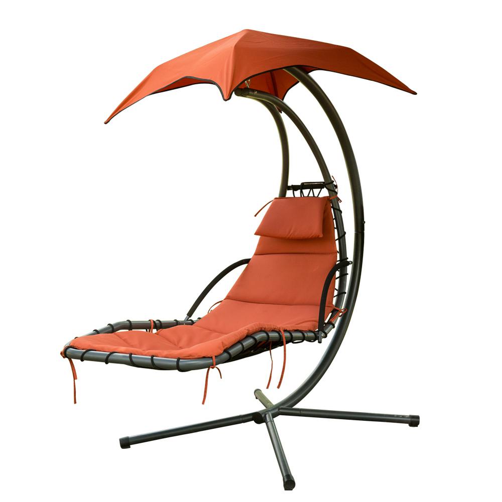 hanging curved chaise lounge chair