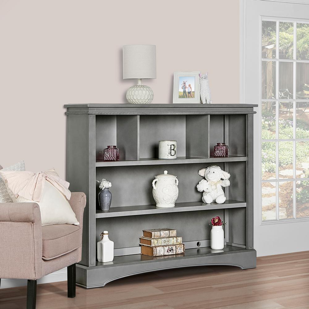 Evolur Adora And Catalina Storm Grey Bookcase 813 Sgy The Home Depot Evolur Adora And Catalina Storm Grey Bookcase