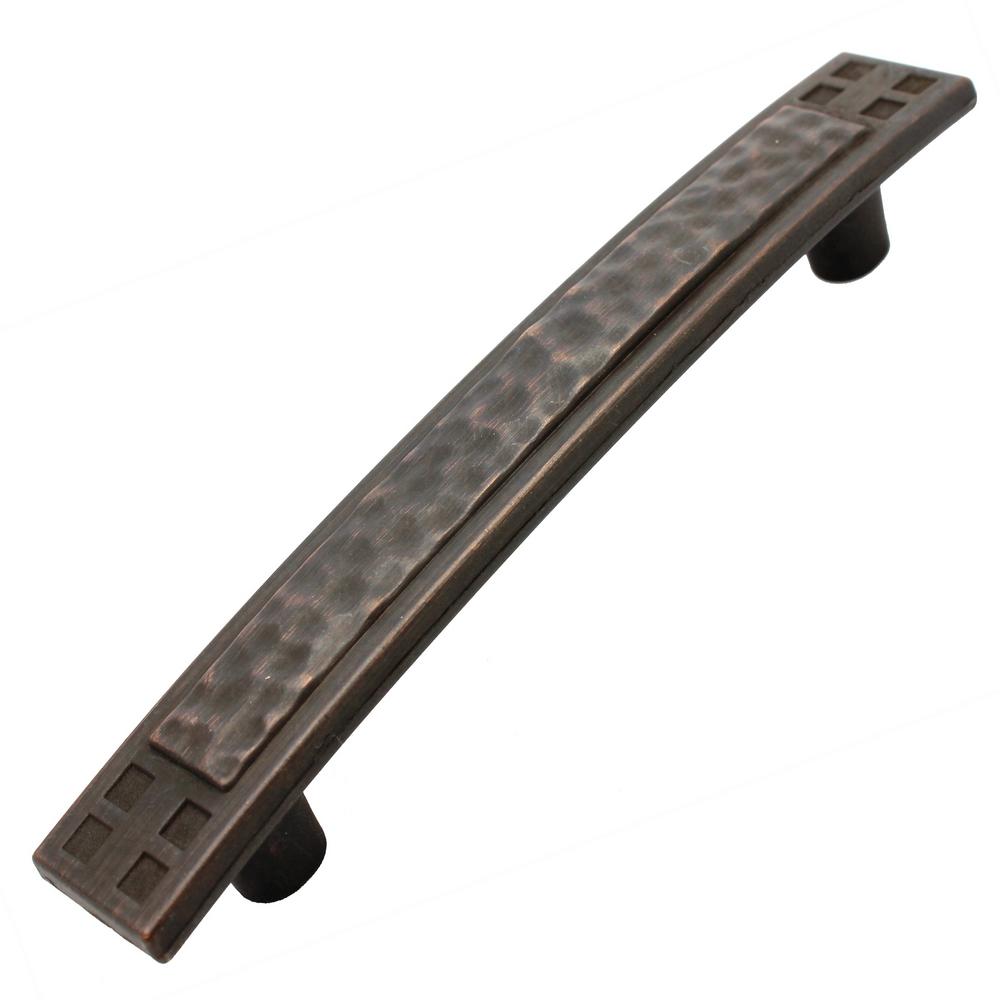 GlideRite 3 3 4 In Oil Rubbed Bronze Hammered Mission Style Cabinet   Gliderite Drawer Pulls 4244 Orb 10 64 1000 