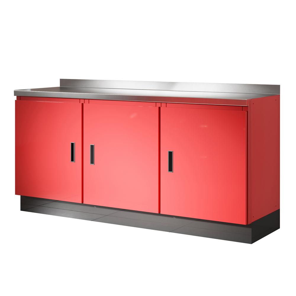Red Aluminum Garage Storage Systems Cabinets Select