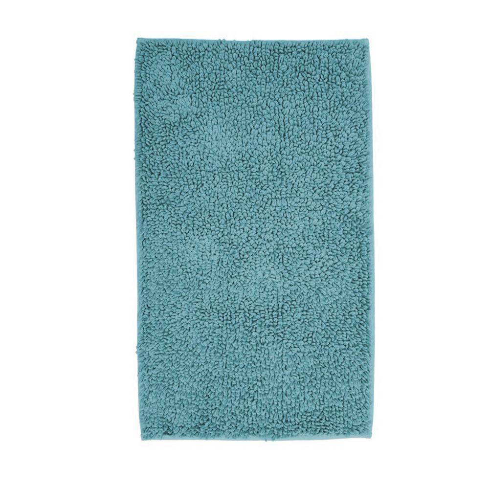 The Company Store Company Cotton Lagoon 24 In X 24 In Reversible Bath Rug Vj45 Sq Lagoon The Home Depot