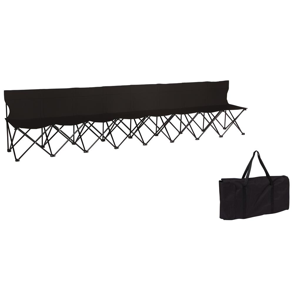 Trademark Innovations Aluminum Adjustable Portable Folding Camp Table w// Carry H