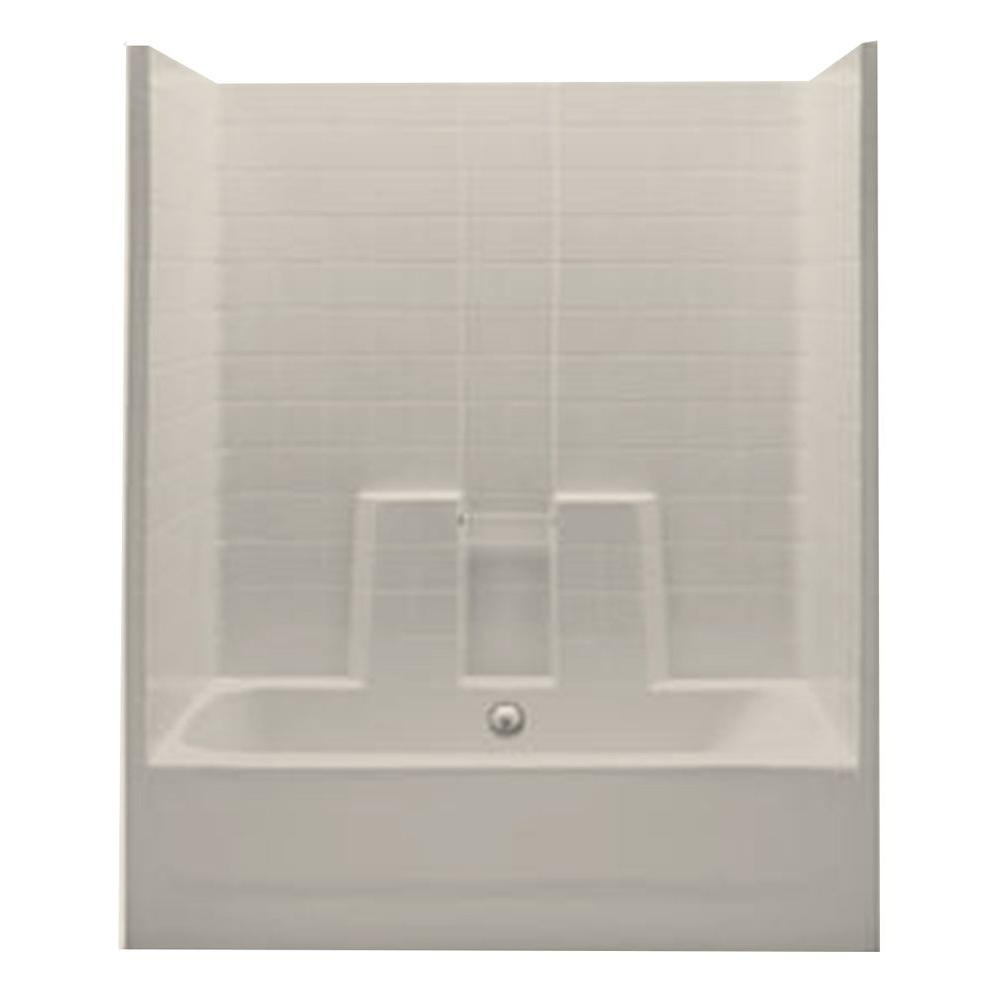 Aquatic Everyday 60 in. x 30 in. x 74 in. 1 Piece Bath and Shower 