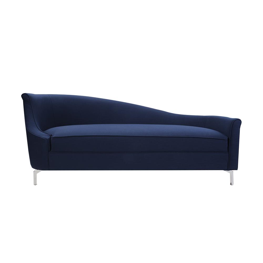 Sandy Wilson Midnight Blue Celeste Tight Back Chaise Lounge