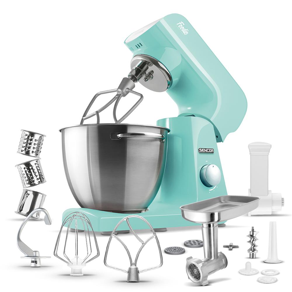 Sencor 4.75 Qt. 8Speed Pastel Mint Green Stand MixerSTM41GRNAB1