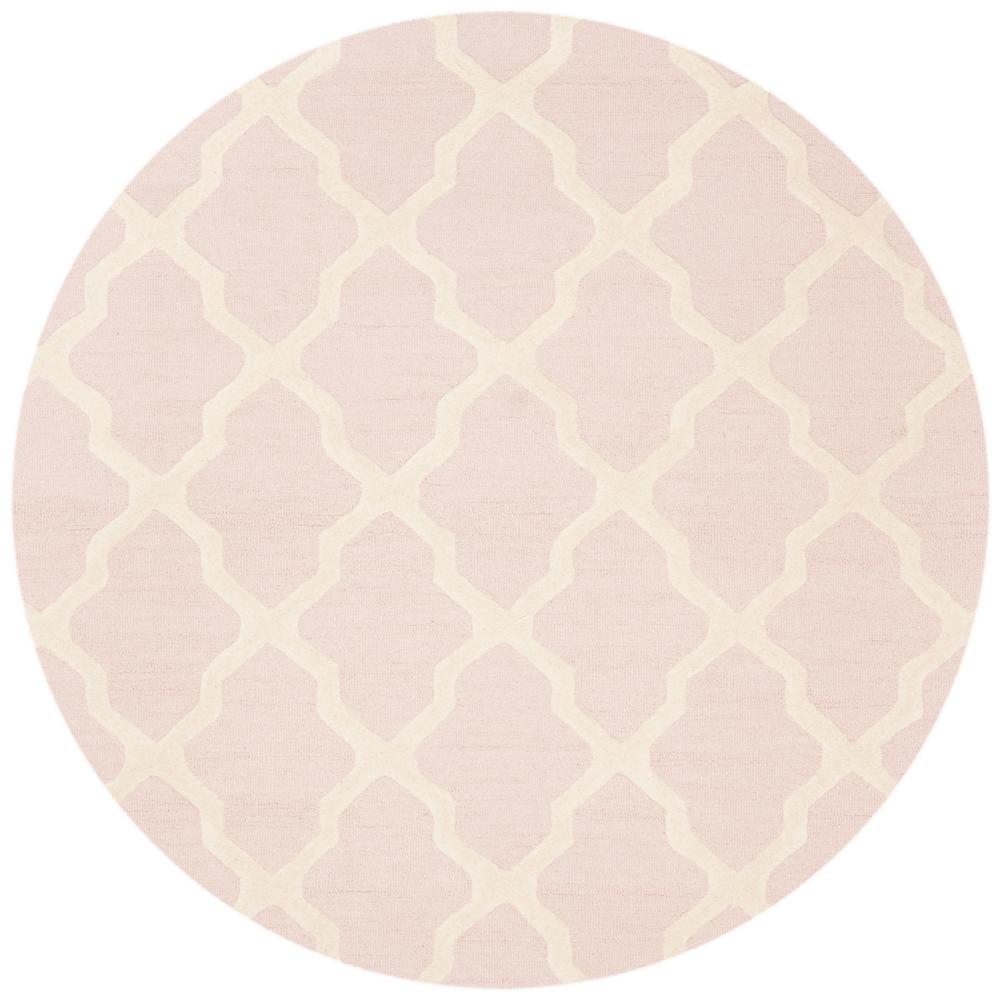 Safavieh Cambridge Light Pink Ivory 6 Ft X Round Area Rug Safavieh Cambridge Light Pink Ivory 6