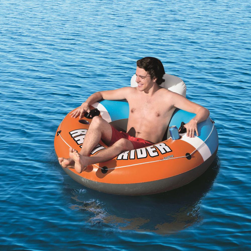 best way to blow up a pool float