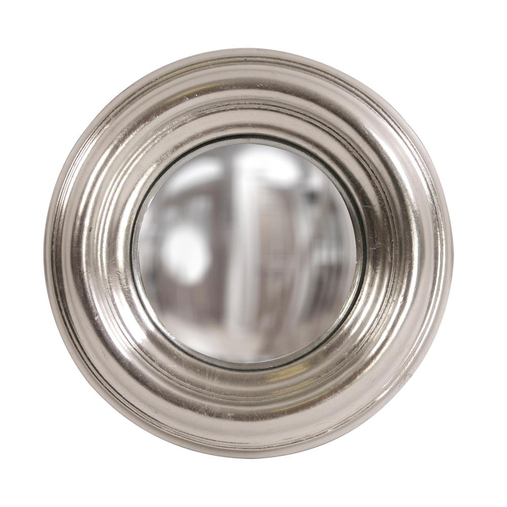 Sylvia Round Silver Convex Mirror 56174 The Home Depot