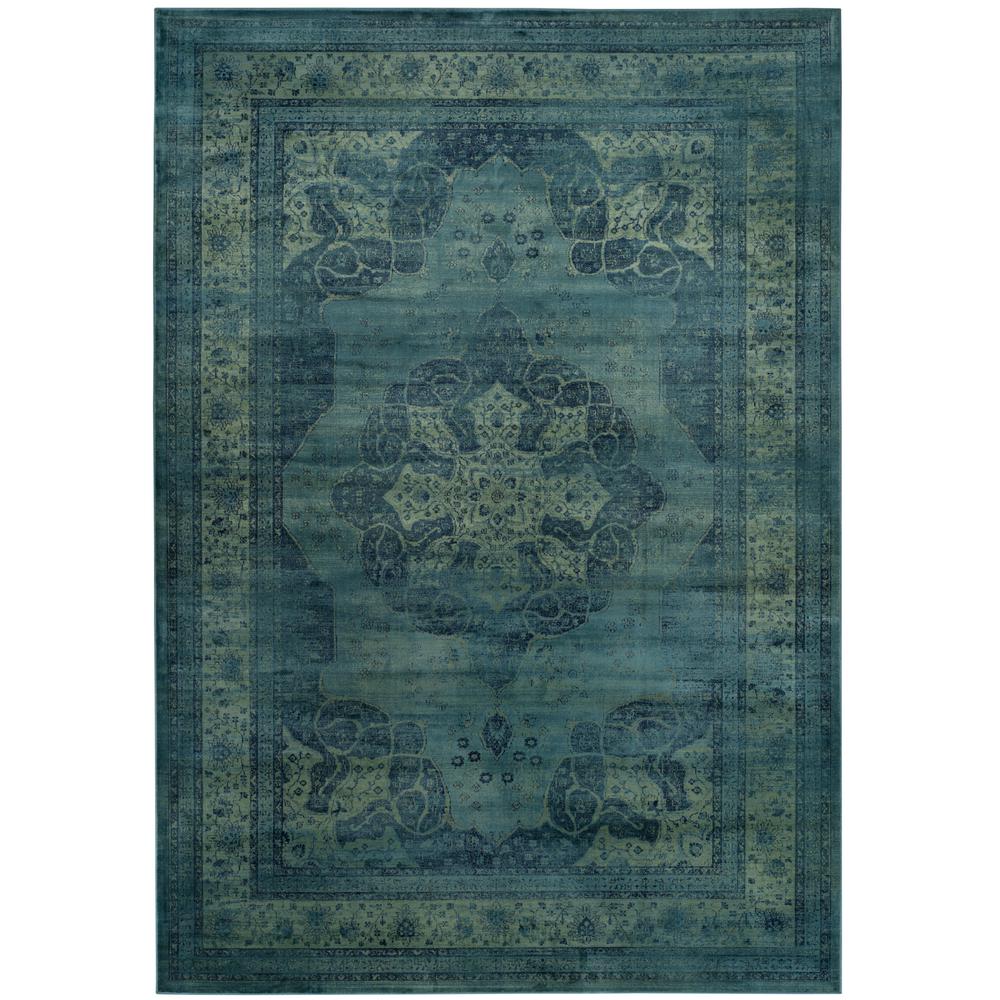 Safavieh Vintage Blue/Multi 8 ft. 10 in. x 12 ft. 2 in. Area RugVTG158
