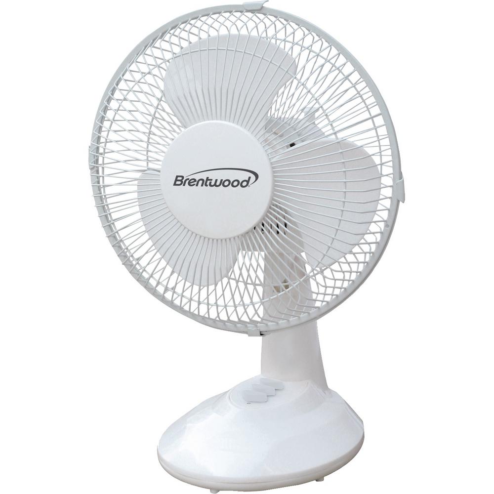 Brentwood 6 In Convertible Clip Desk Fan F 621w The Home Depot