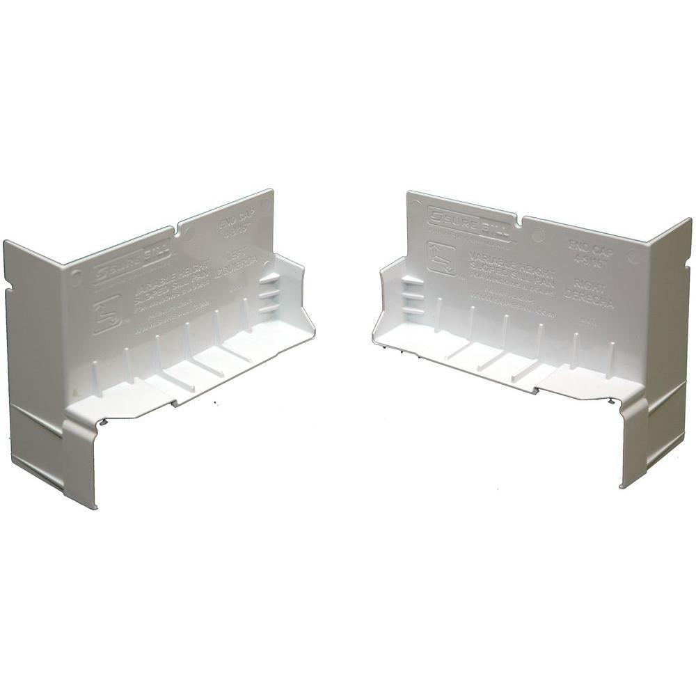 SureSill 41/8 in. x 80 in. White PVC Sloped Sill Pans for Door and