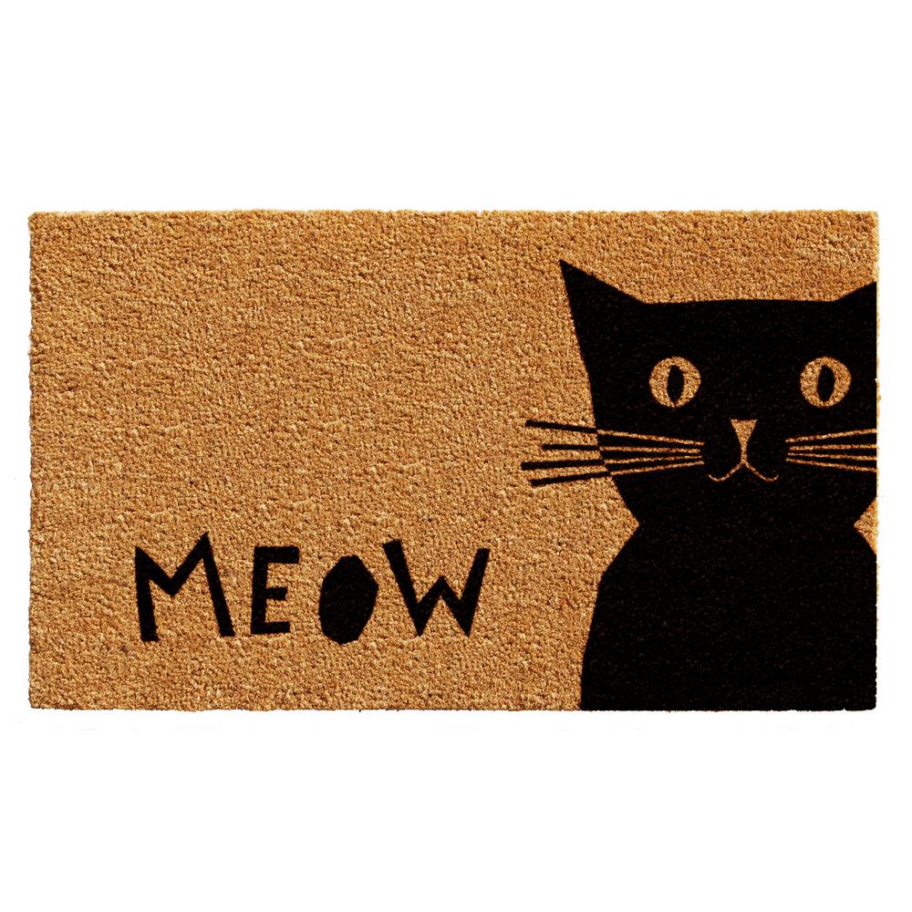 Rubber Backed Cat Welcome Mat Door Mats Garden Cat Door Mat Cat