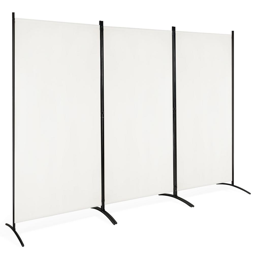 Costway 6 ft. White 3-Panel Room Divider-HW65774WH - The Home Depot