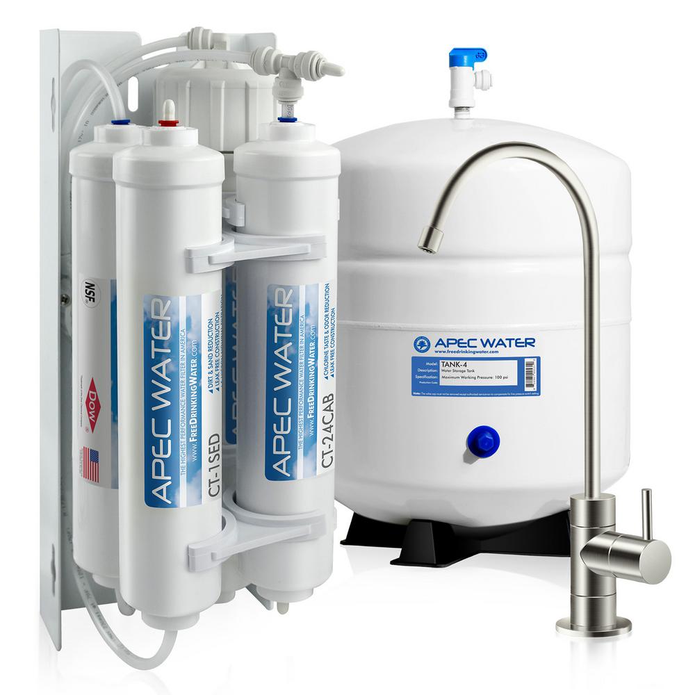 Apec Water Systems Ultimate Compact 4 Stage Under Sink Reverse