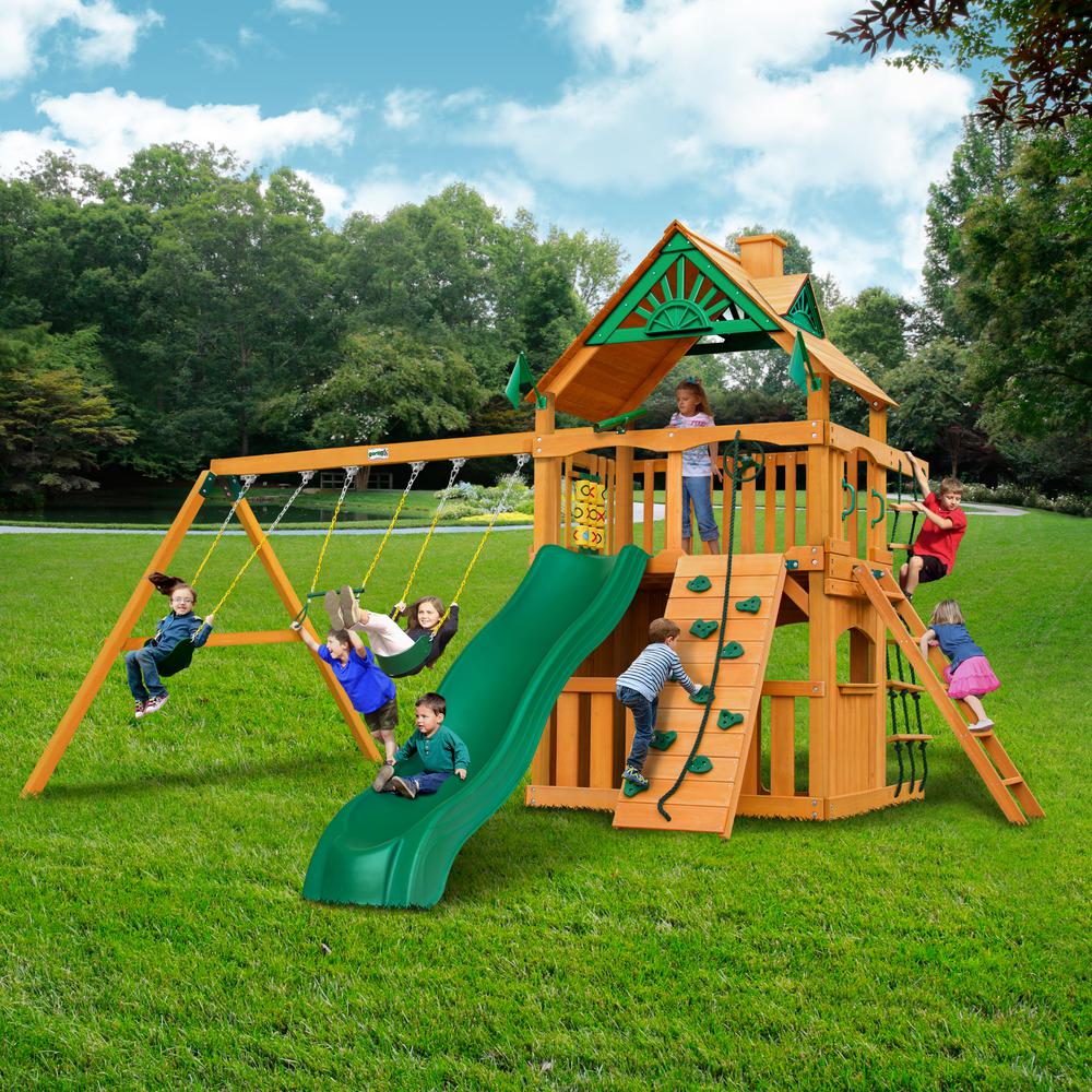 kids wooden playground