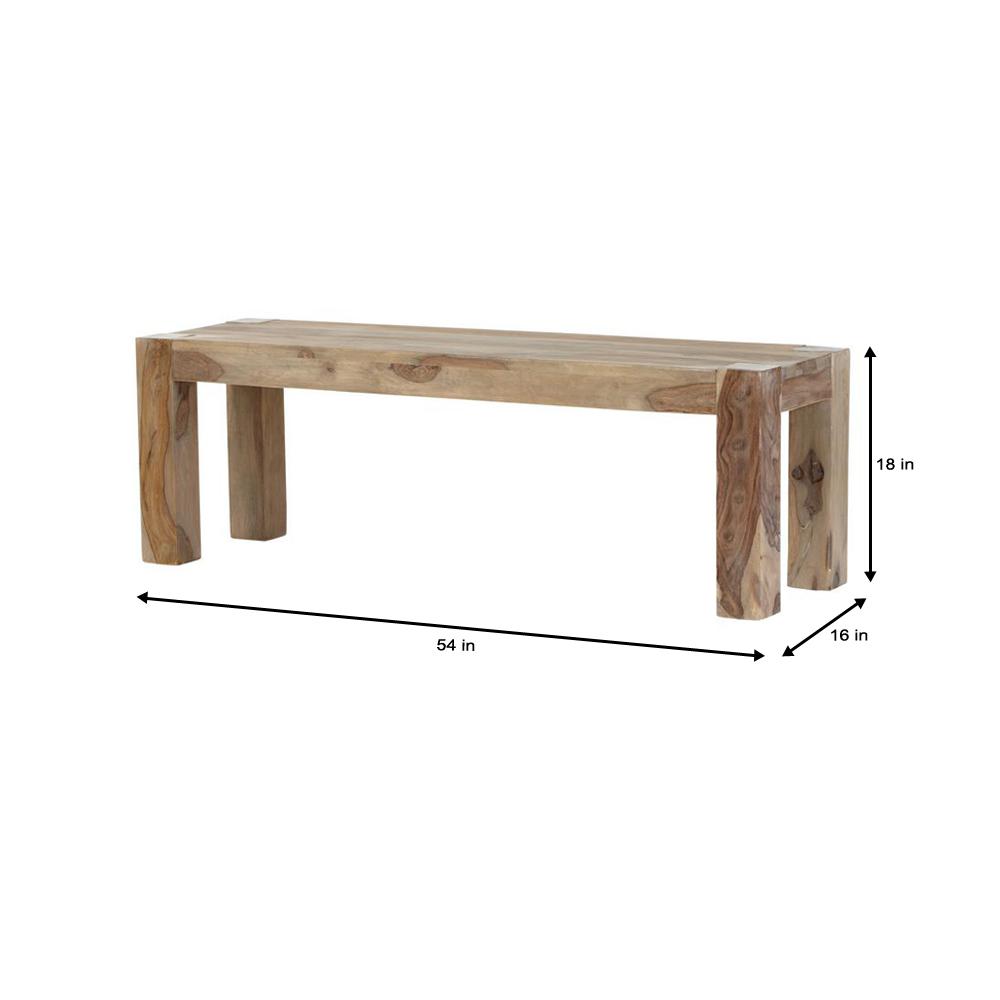 Home Decorators Collection Edmund Smoke Grey Wood Dining Bench