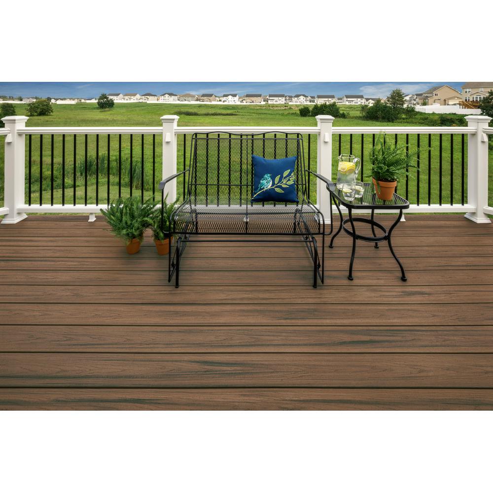 Trex Enhance 1 In X 5 5 In X 1 Ft Toasted Sand Composite Decking Board Sample Model Tse92000