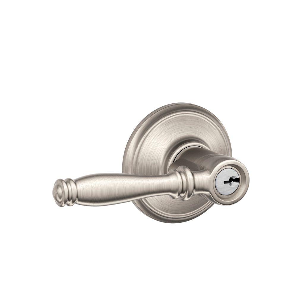 Schlage Birmingham Satin Nickel Keyed Entry Door Lever F51 V Bir