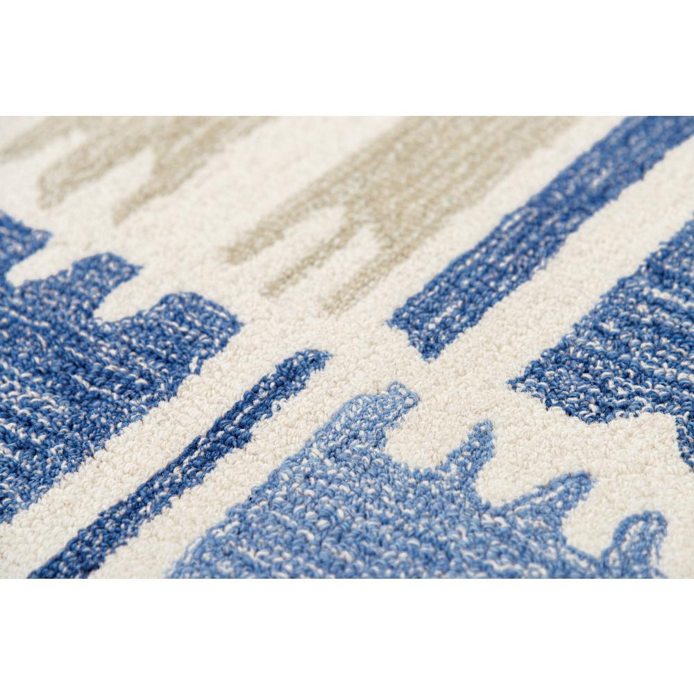 Rivera Blue Beige 5 Ft X 8 Geometric Wool Area Rug - Blue And Beige Wool Area Rugs Rivera Blue Beige 5 Ft X 8 Geometric Wool Area Rug - Blue And Beige Wool Area Rugs