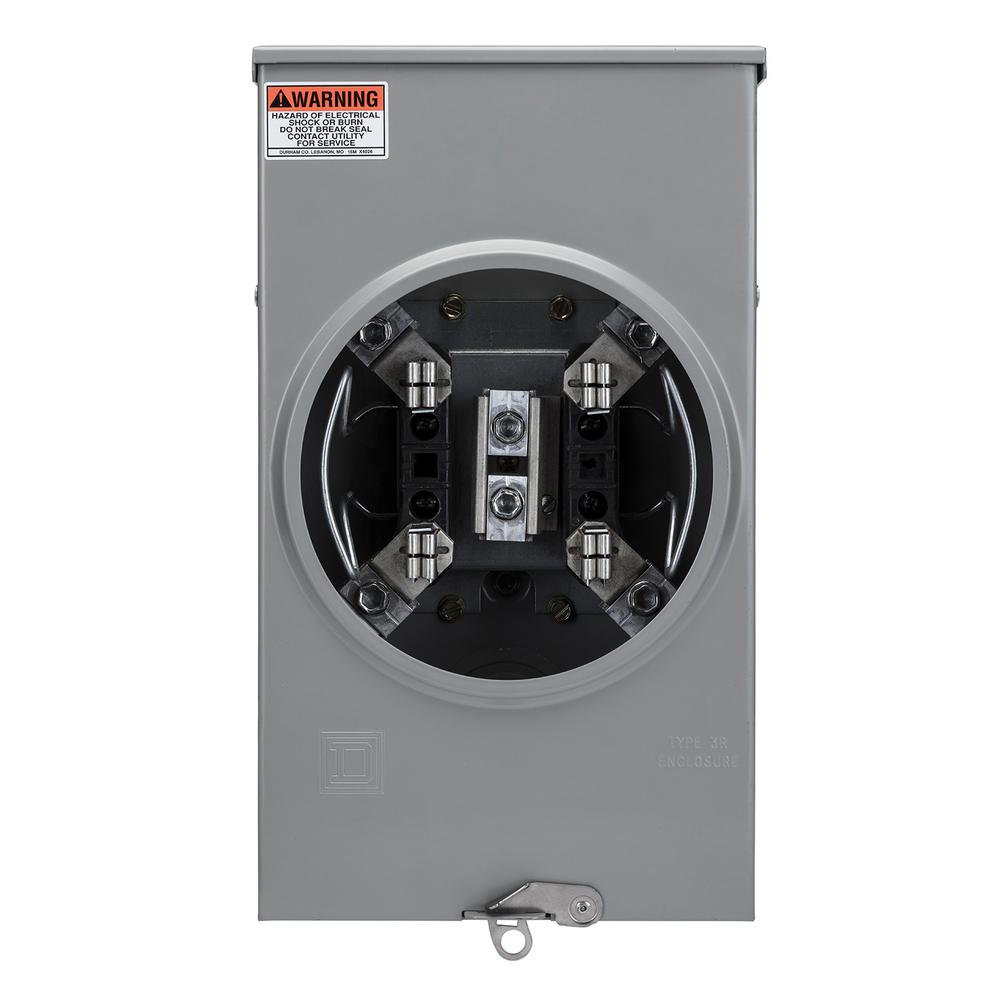 Square D 200 Amp Ringless Overhead Meter SocketUTRS202BFL The Home Depot