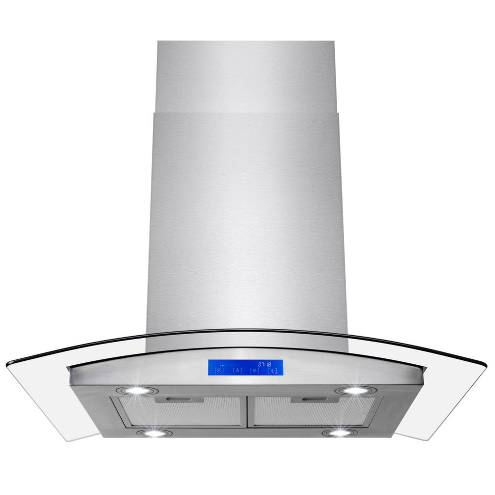 Golden Vantage 30 In 343 Cfm Convertible Island Mount Range Hood Golden Vantage 30 In 343 Cfm Convertible Island Mount Range Hood With Leds And Touch