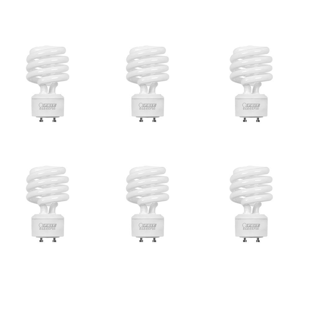 Feit Electric 100-Watt Equivalent T3 Spiral Non-Dimmable GU24 Base ...