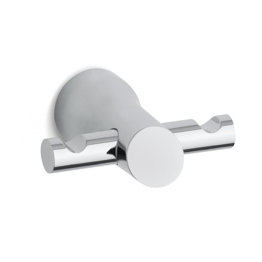 KOHLER Toobi Double Robe Hook in Polished ChromeK5670CP The Home Depot