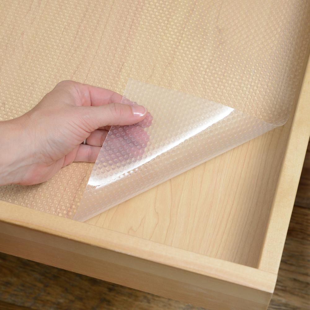 Con Tact Premium Plus Nova Crystal Clear Non Adhesive Shelf Drawer