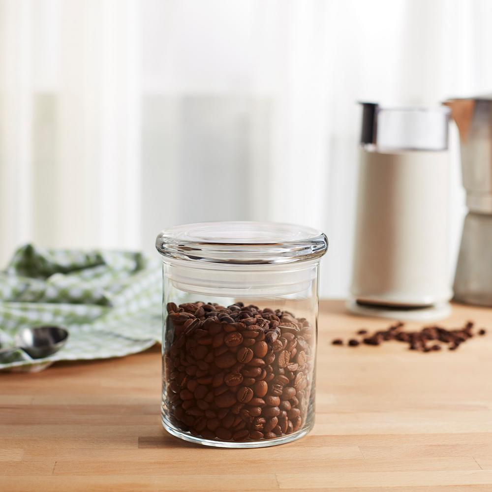 Libbey 6Piece Glass Cylinder Jar Set with Lid71852 The Home Depot