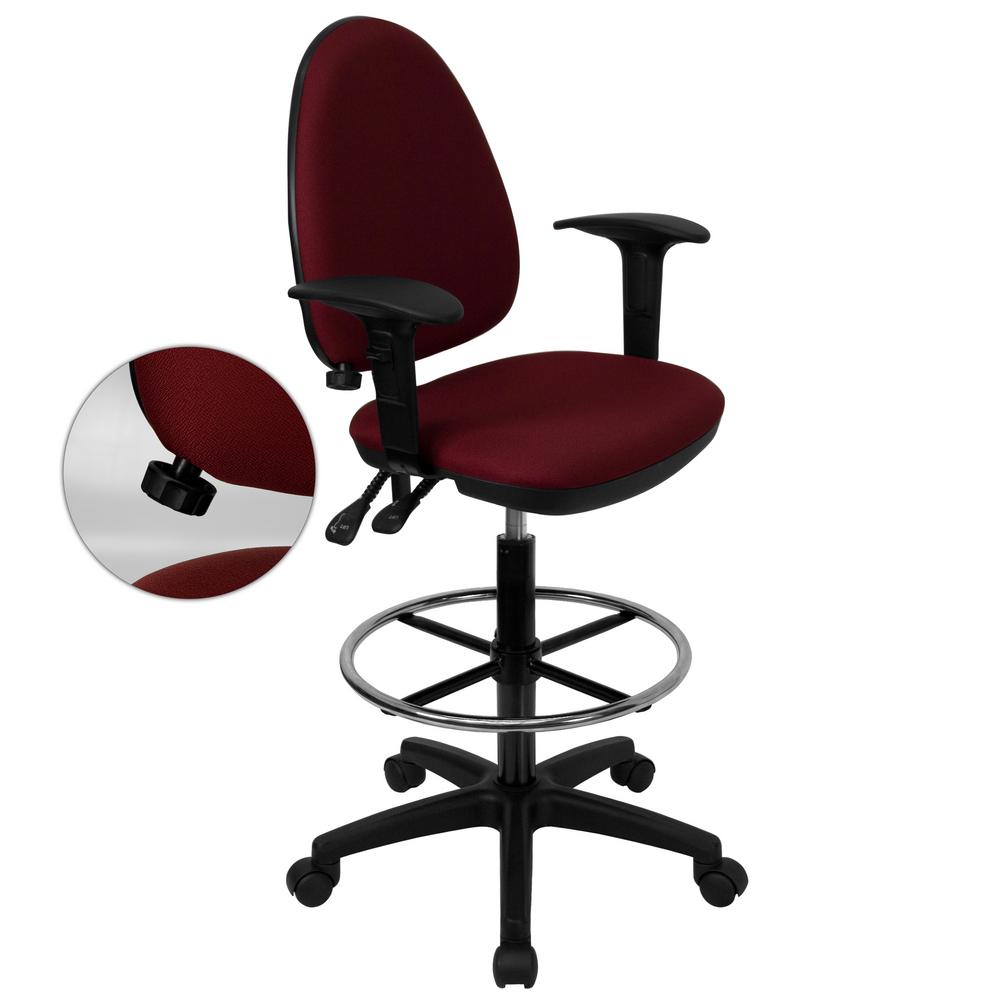 Drafting chair with adjustable lumbar support Clearance