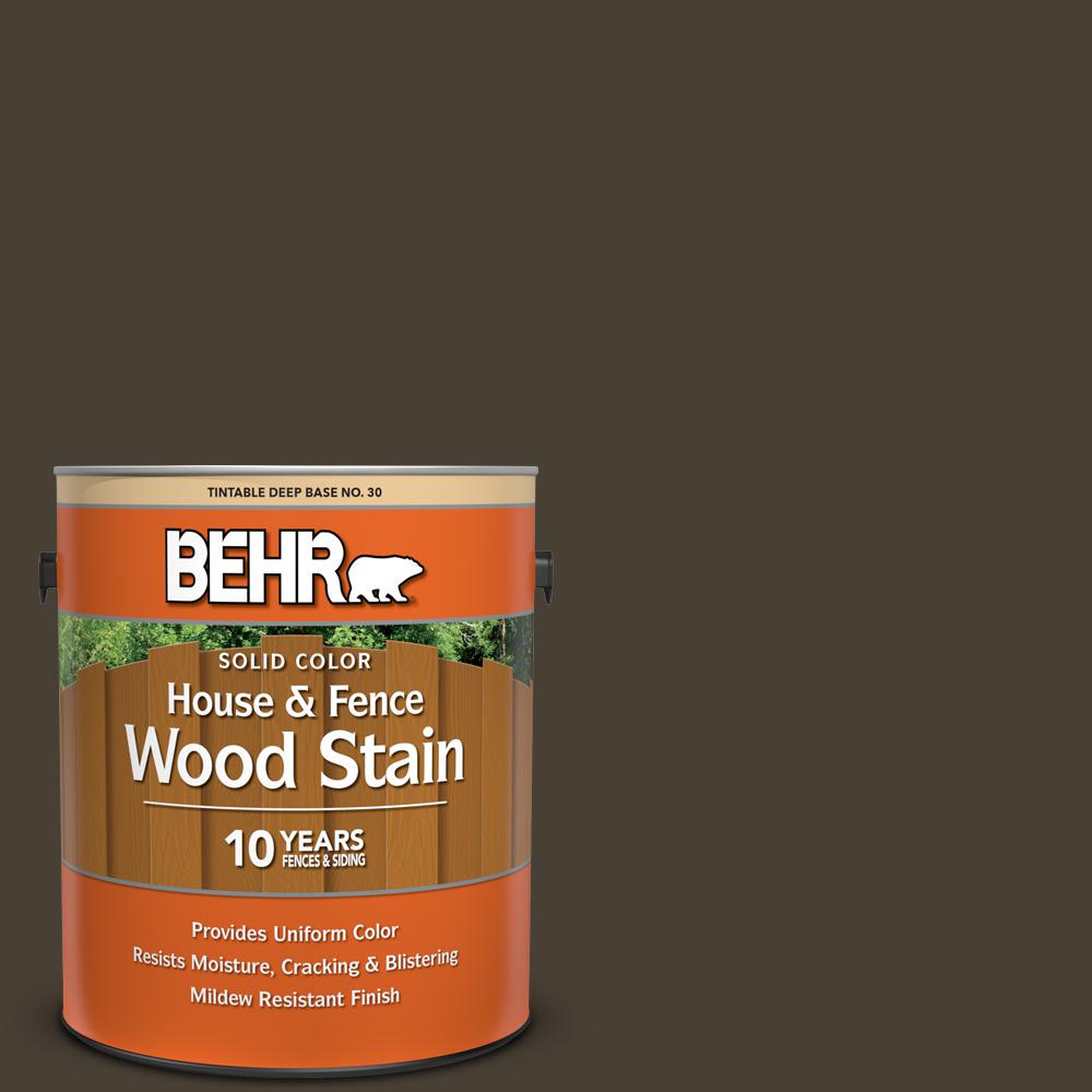 BEHR 1 gal. PPU520 Sweet Molasses Solid Color House and Fence